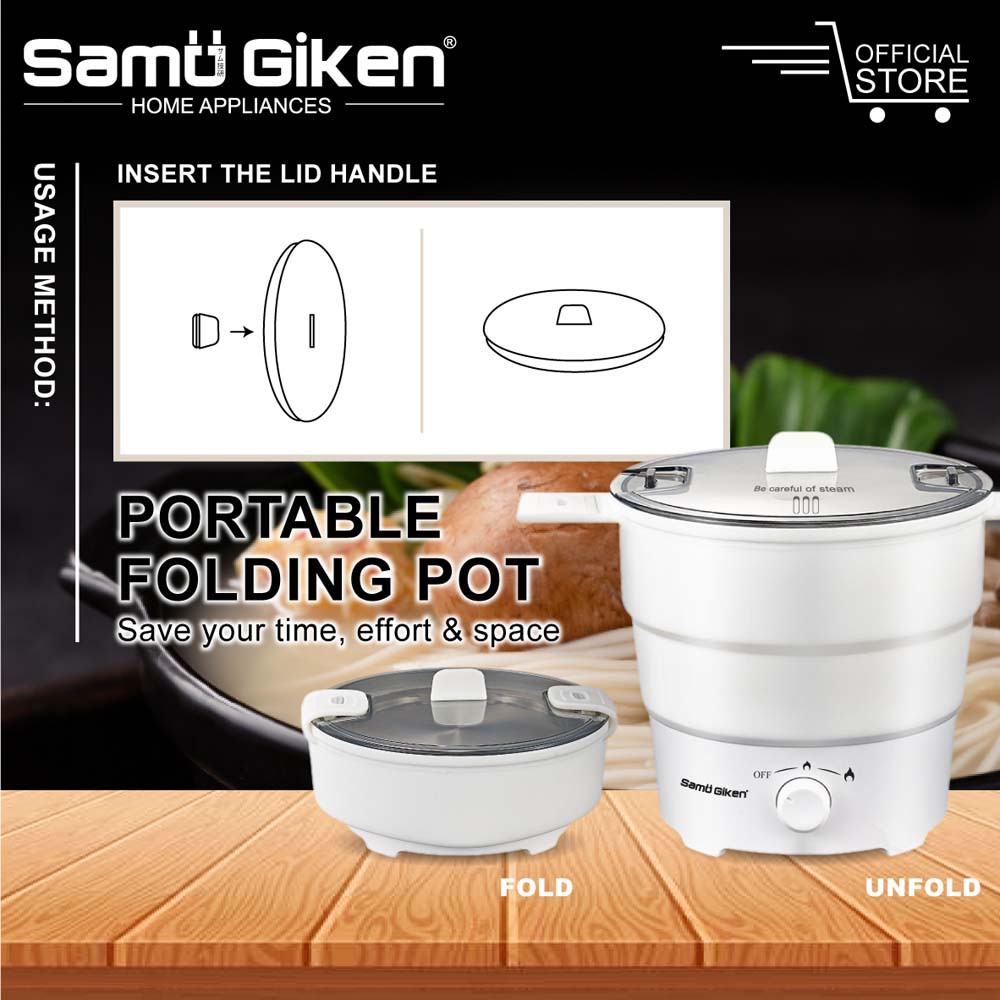 Buy Samu Giken Portable Folding Multi Functional Electric Travel Cooker 1l Seetracker Malaysia