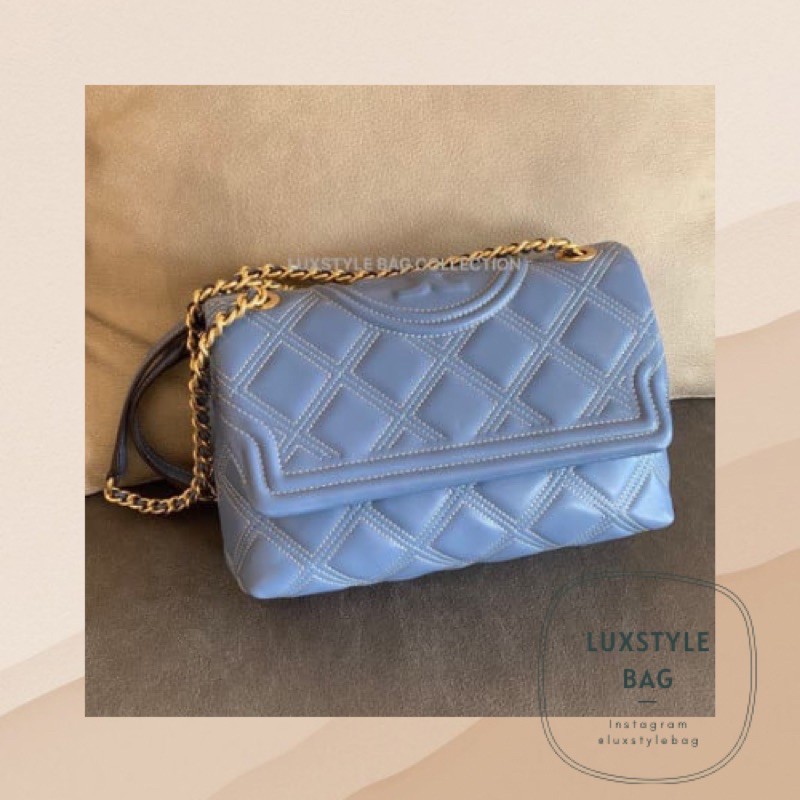 Large) ? Authentic Original Tory Burch Soft Fleming Convertible Shoulder  Bag Blue | Shopee Malaysia