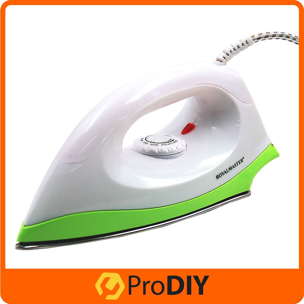 ROYALMASTER Travel Dry Iron ( 1200W ) S/S Soleplate With Confortable Hand Hold - BS1588