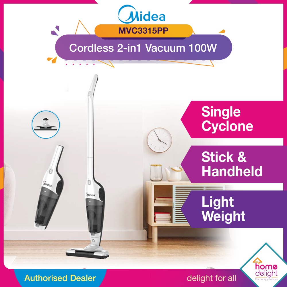 [NEW] Midea Cordless Vacuum Cleaner 2in1 100W Handheld [ MVC3315PP MVC