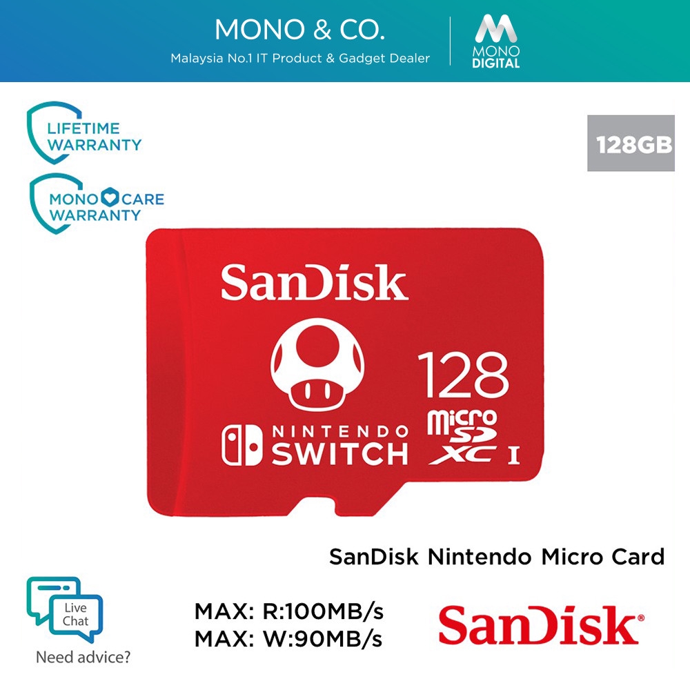 SanDisk Nintendo Switch 128GB/256GB Micro SD Card MicroSDXC Memory Card