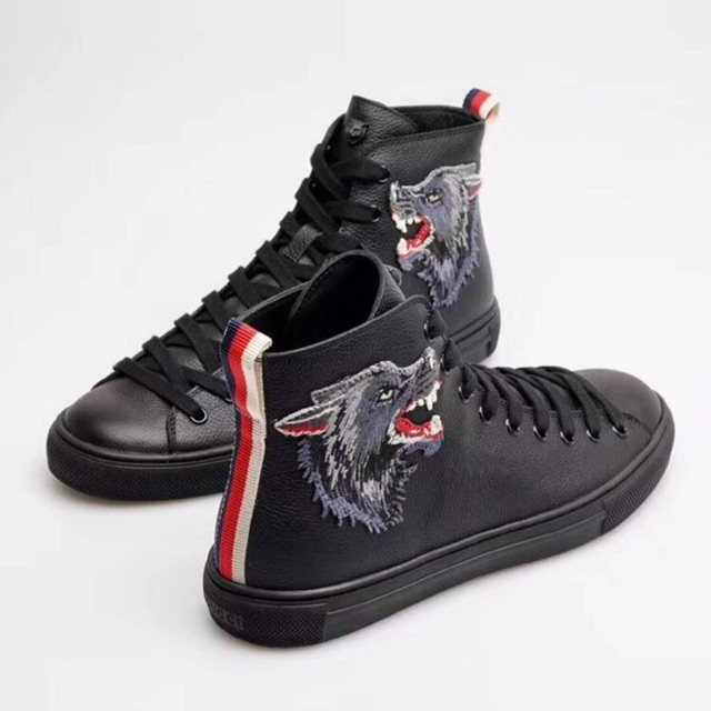 Gucci Wolf 🐺 Patch Appliqué Hi Top 