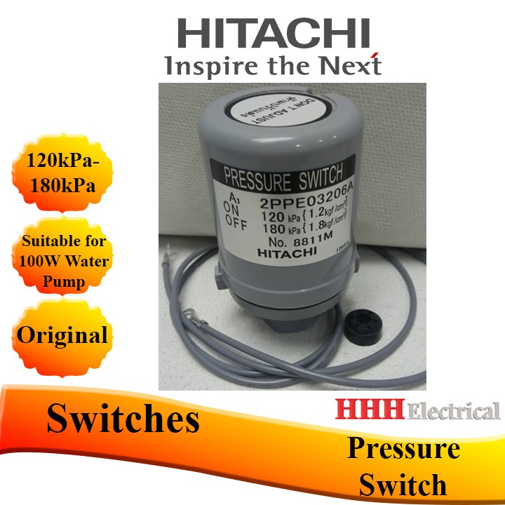 Hitachi Pressure Switch 1 180 Kpa 140 180 Kpa 160 2kpa Shopee Malaysia