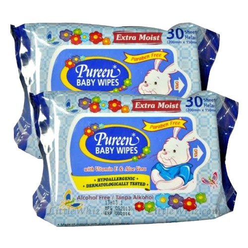 2 x 30S' Pureen Wet Tissue Baby Wipes Baby Wet Wipes Tisu Basah Bayi