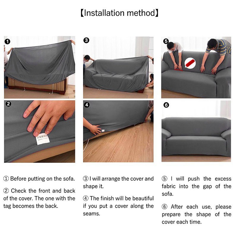 1 2 3 4 Seater Sofa Seat Cover Sarung Sofa Couch Bed Protector