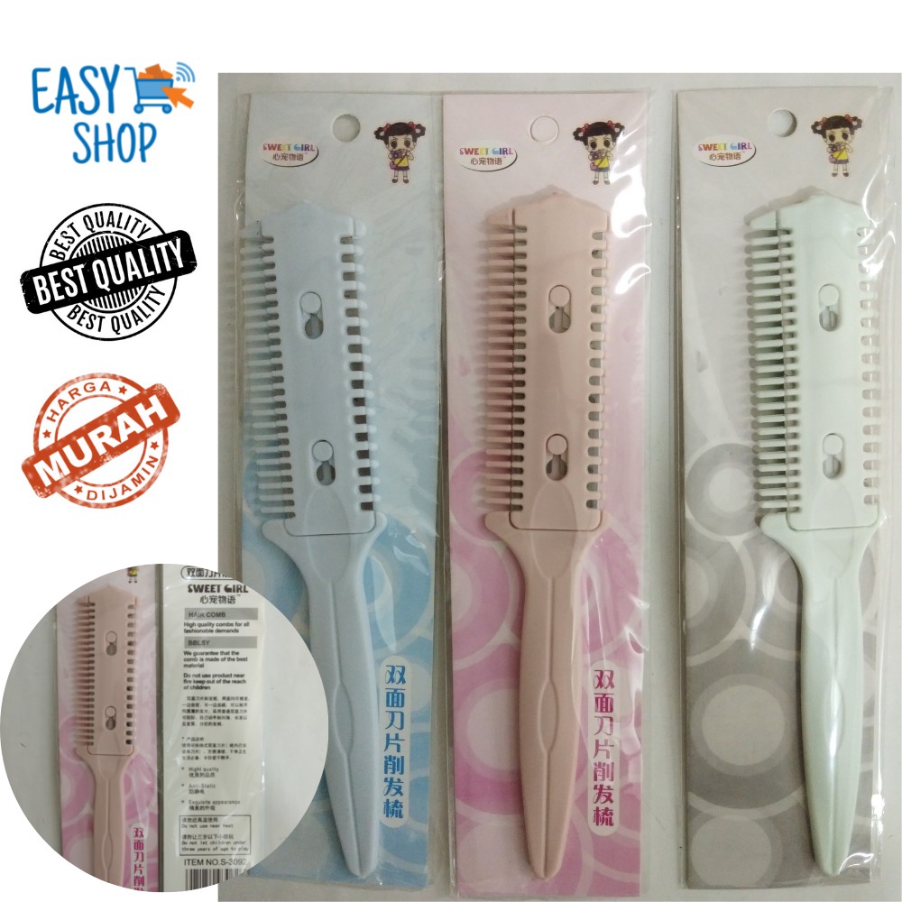 Razor Comb Hair Cutter Comb Cutting Scissors Hair Thinning Comb Slim Haircuts Cutting Tool (1 Pc)