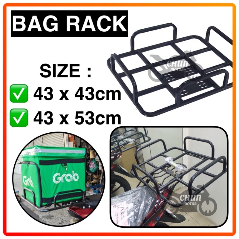 UNIVERSAL Food DELIVERY BAG FRAME RACK/ BOX/BAG CARRIER / BOX TAPAK Motorcycle LC135/Y15ZR/EX5/WAVE125i/ALPHA