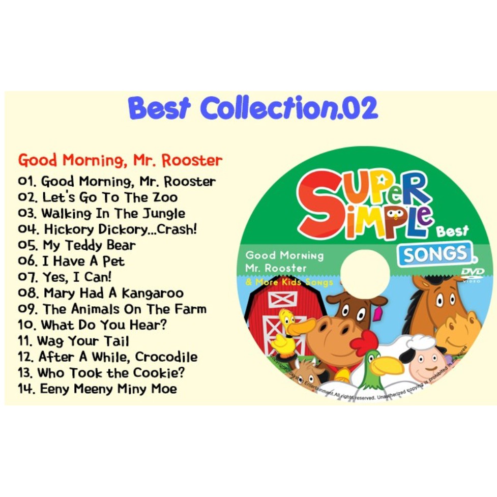 Koreatown]Super Simple Kids English Songs Best Collection DVD + Audio CD  Set of16 | Shopee Malaysia