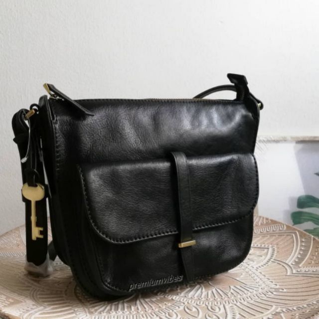 fossil ryder crossbody black