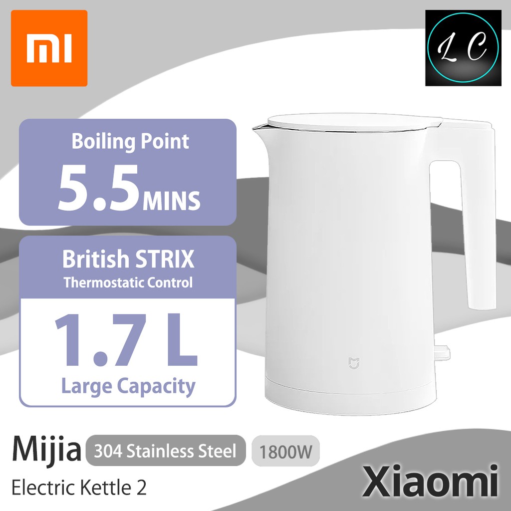 Xiaomi Mijia Thermostatic Electric Water Kettle 2 Pro 1.7L Stainless Teapot  LED