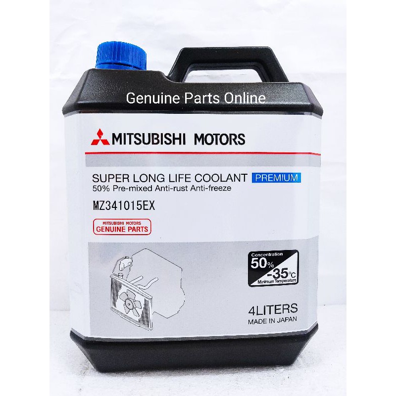 Mitsubishi Original Super Long Life Coolant Premium 4Litre MZ341015EX ...