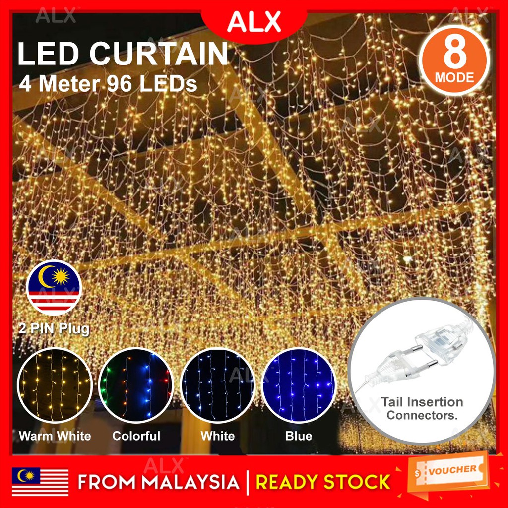 Alx Home Diy 96 Led 4 Meter 8 Mode Led Fairy Light Christmas Party