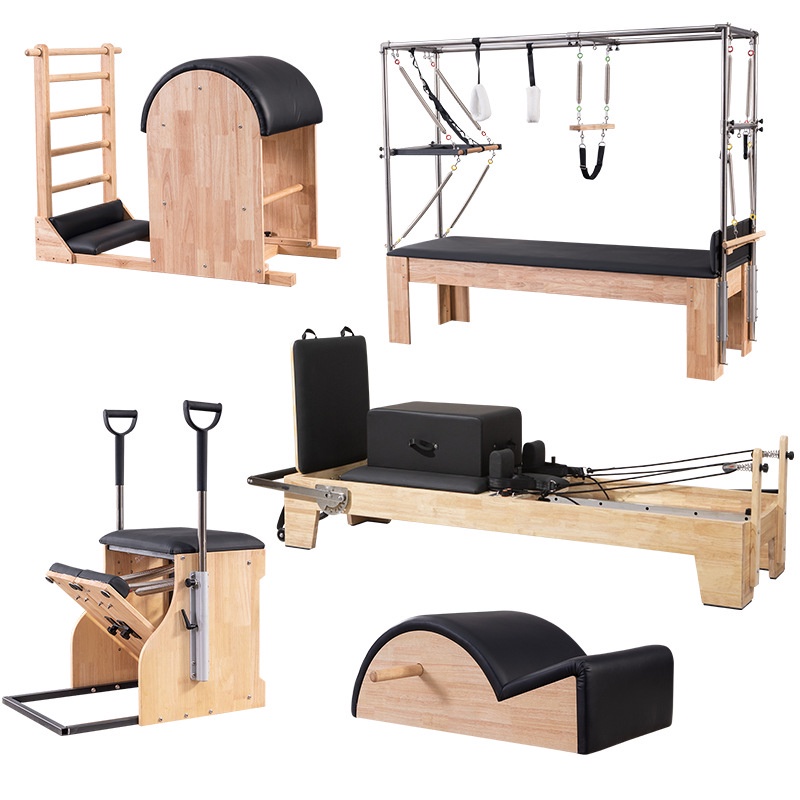 Ready Stock!! Korean Pilates Equipment Set Leather Wundar Chair Reformer Spine Corrector Ladder
