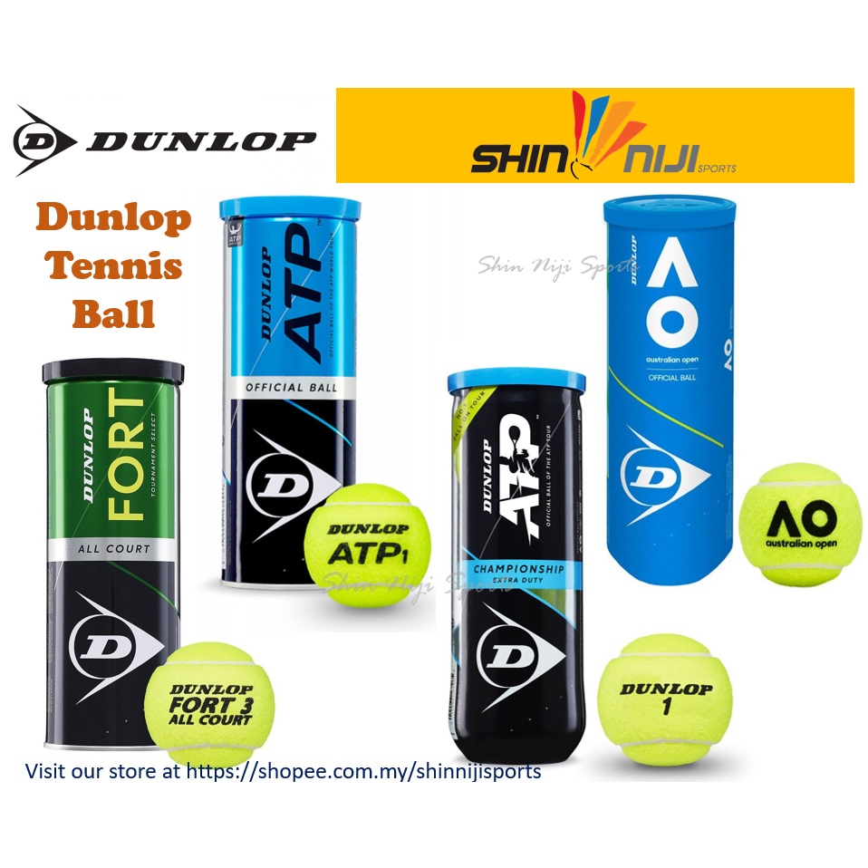 Dunlop ATP Championship Extra Duty Tennis Balls (3 Balls)