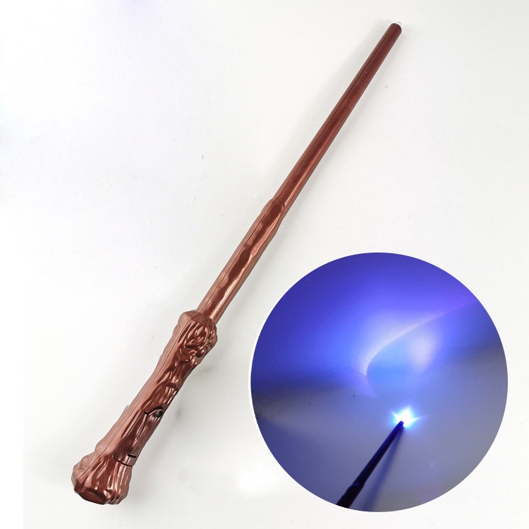 1Pcs Figures Toy Harry Potter Magic Wand & Glasses Glowing Sound Wand Cosplay Props Kids Birthday Gift