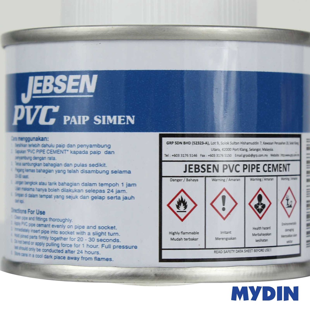 Jebsen PVC Glue Pipe Cement 100g