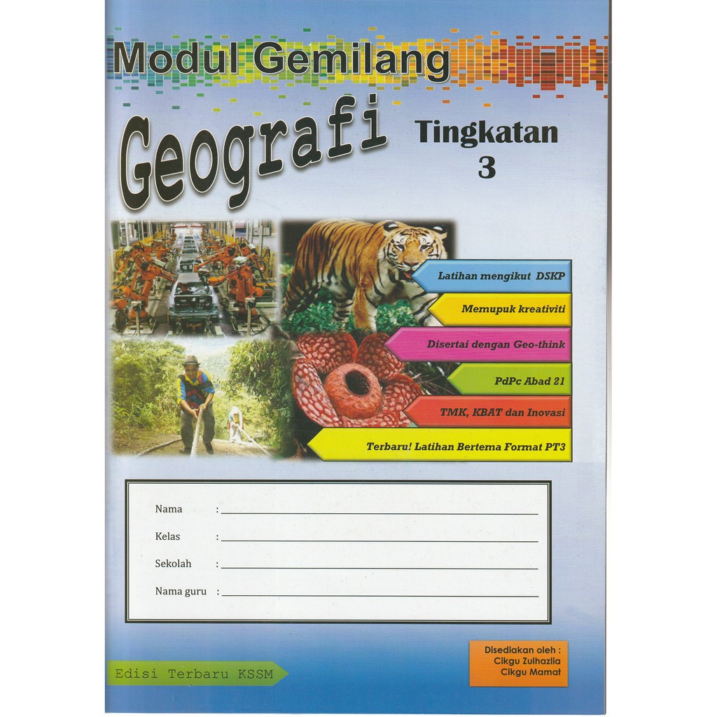 Jawapan Buku Kerja Geografi Tingkatan 3