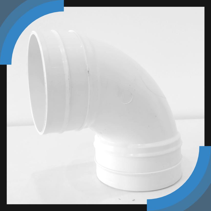 3" 4" Bend 90° BBB Series uPVC Connector PVC Pipe Fitting Piping Paip Air Plastik Paip Getah