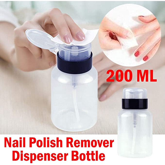 200ml Nail Cleaner Container Tool Empty Plastic Nail Polish Remover Pump  Dispenser Bottle/ Alcohol Liquid Press Pumping Bottles China Pump, Lotion  Pump | 200ml Liquid Alcohol Press Nail Polish Remover Dispenser Cleaner