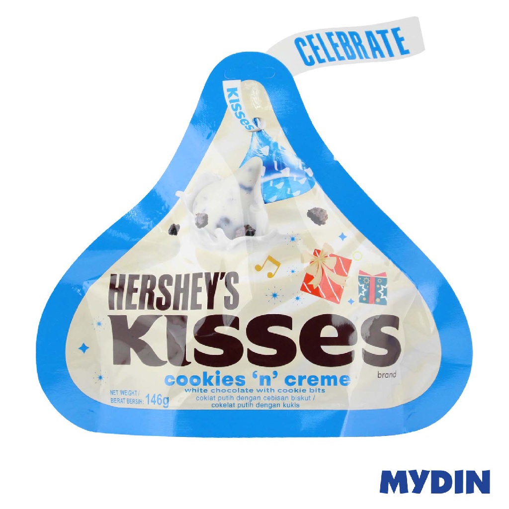 Hersheys Kisses Chocolate Cookies Creme (146g) | Shopee Malaysia