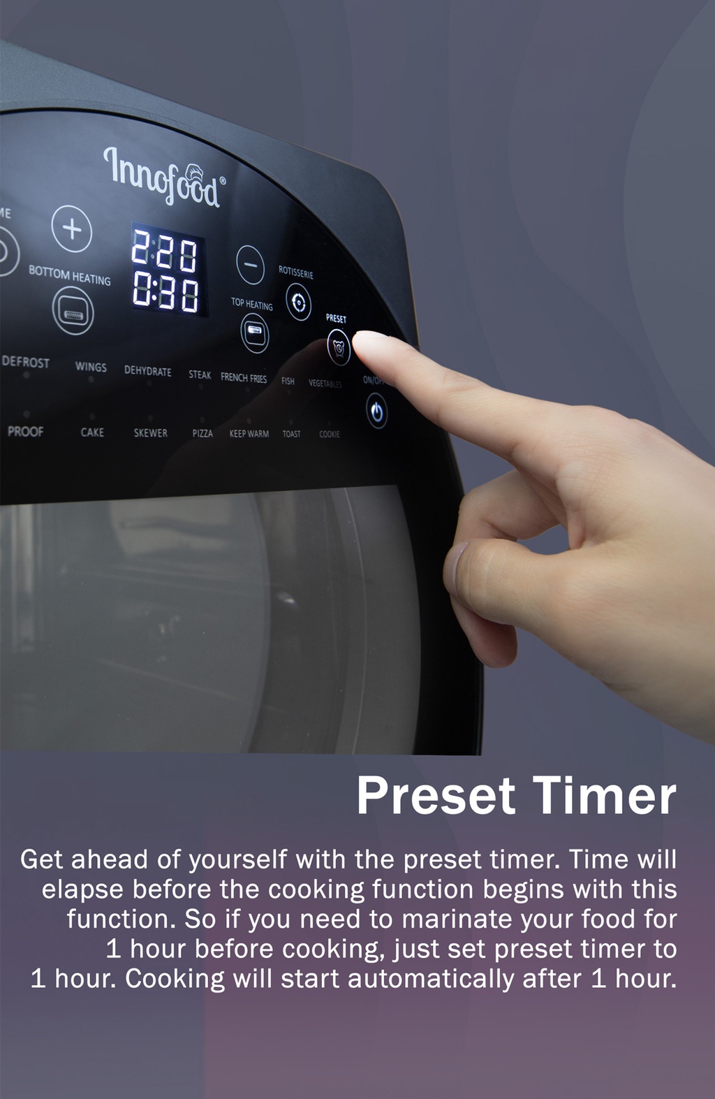 Innofood 14L Digital Air Fryer Oven