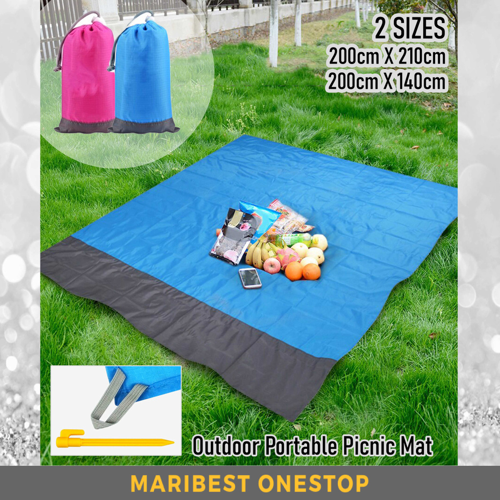 Portable Picnic Mat Pocket Beach Blanket Waterproof Beach Mat Foldable Mat Mattress Outdoor Picnic Camping Tent Mat