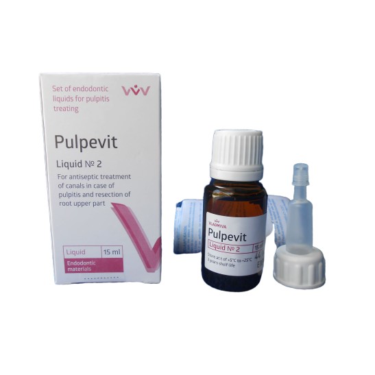 Pulpevit Liquid No. 2 Rockles Type 2 Case Pulpitic Periodontic Abses