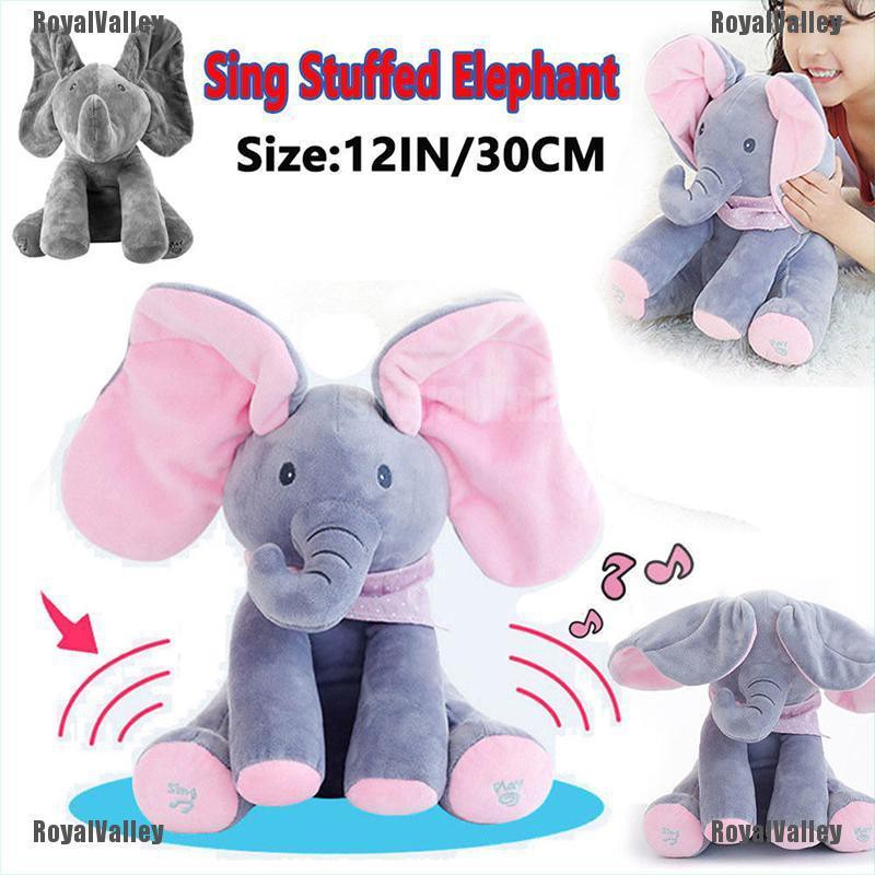 singing elephant stuffed animal