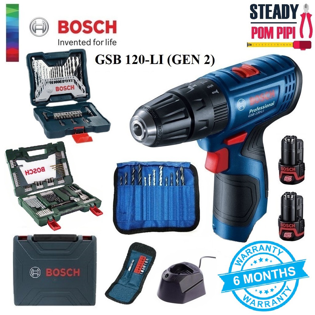 BOSCH GSB 120LI GEN 2 CORDLESS IMPACT DRILL / GSB120LI (MADE IN