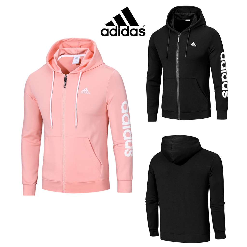 black adidas jacket with hood