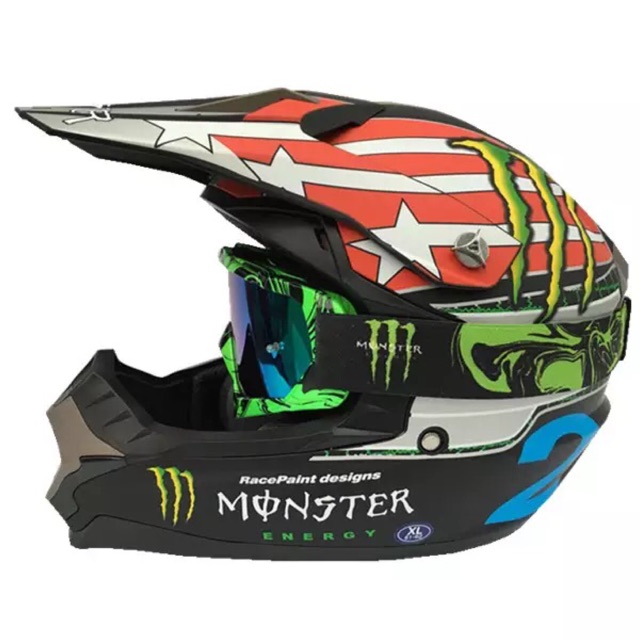 Monster Energy Motocross Helmet | Shopee Malaysia