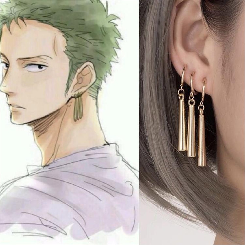 3Pcs Anime One Piece Sauron Non-pierced Stud Earrings Personality Men Women  Ear Clips Cos Prop Jewelry | Shopee Malaysia