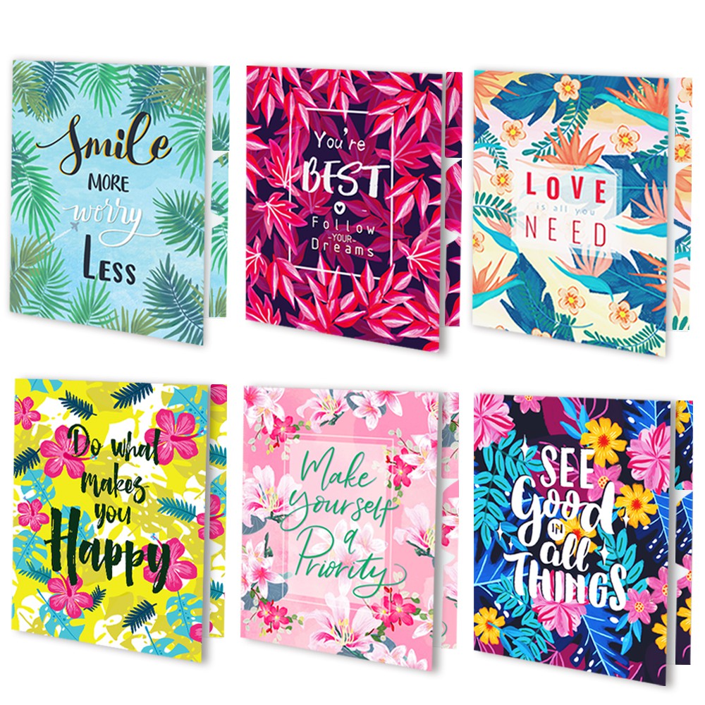 File Folders Letter Size 12 Pack Stationary Decorative File Folders In Bright Colors Flora Designs Colored File Folders 24 X 29 Cm Shopee Malaysia