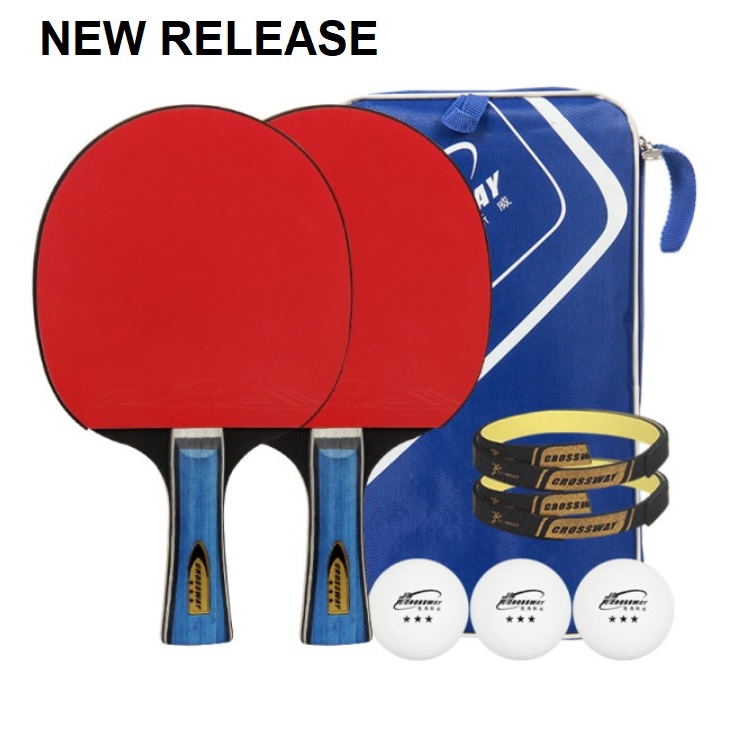 Long / Short / Mix Handle Crossway Table Tennis Rackets Rubber Ping