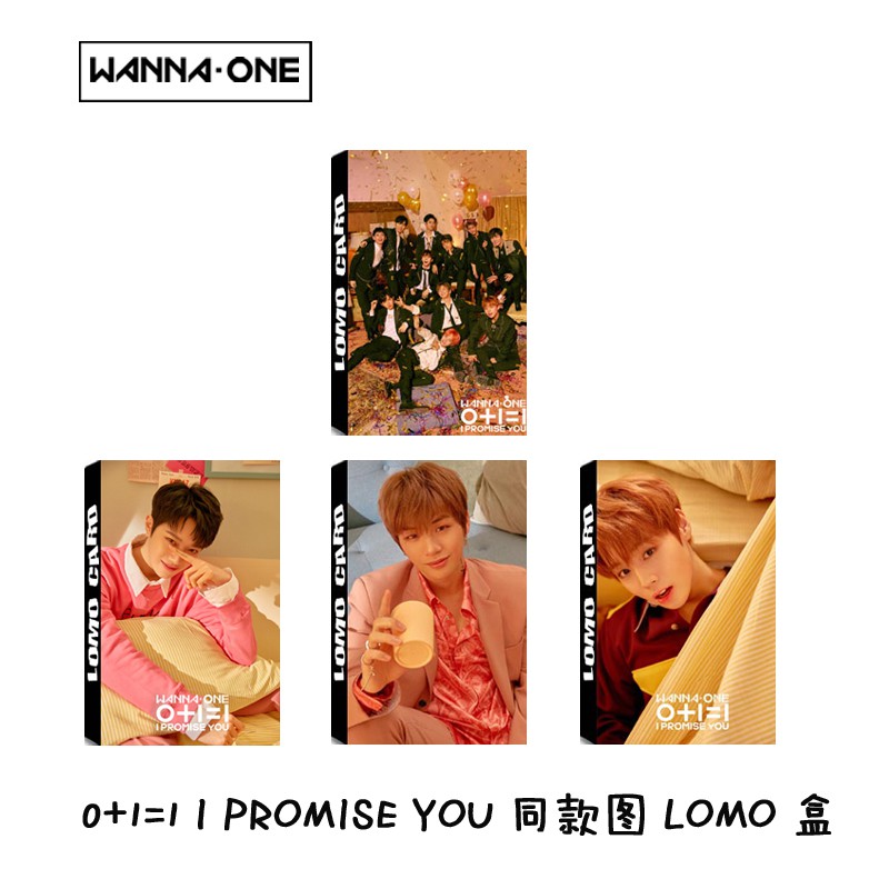 KPOP WANNA ONE Lomo Card 0+1=1 I PROMISE YOU Photocards ...