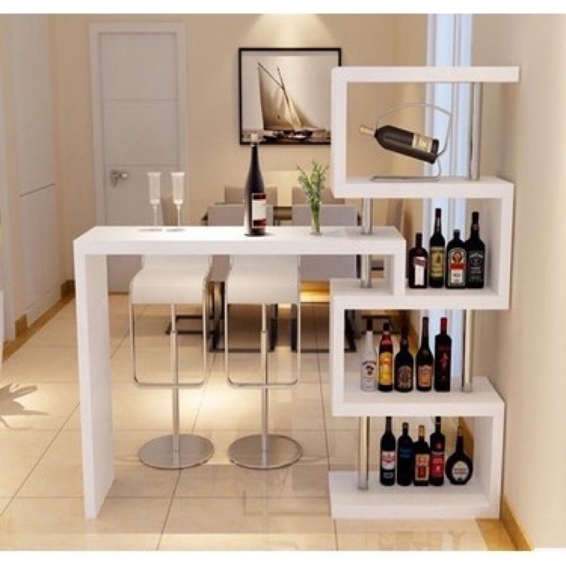 (SHIP IN 24H) Bar Table Wall Bar Counter Rotating Table / Meja