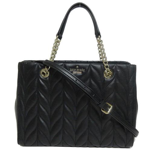 kate spade black quilted purse