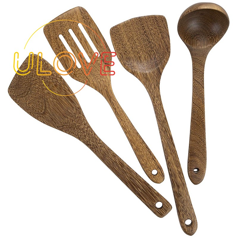 wooden spatula set
