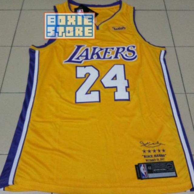 la lakers black mamba jersey