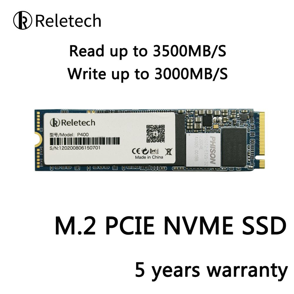Reletech ssd m2 nvme PCIe PHISON Controller 256GB 500GB Solid State ...