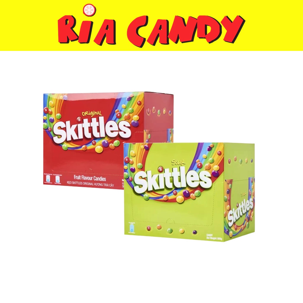 20'S X 45G SKITTLES FRUIT FLAVOUR CANDIES ORIGINAL / SOUR FLAVOR GULA ...