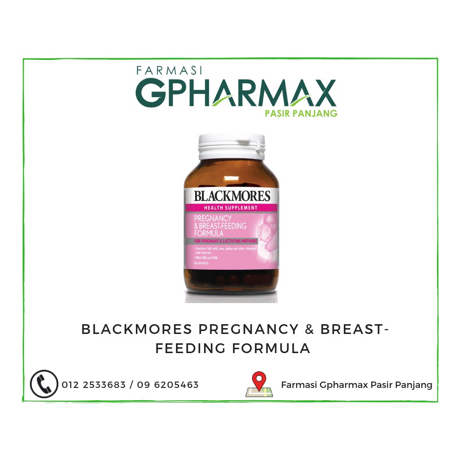 Kebaikan Blackmores Pregnancy And Breastfeeding Formula - Blackmores