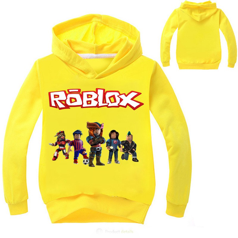 Boys Girls Roblox Hooded Hoodie Pullover Sweatshirt Long Sleeve Jumper