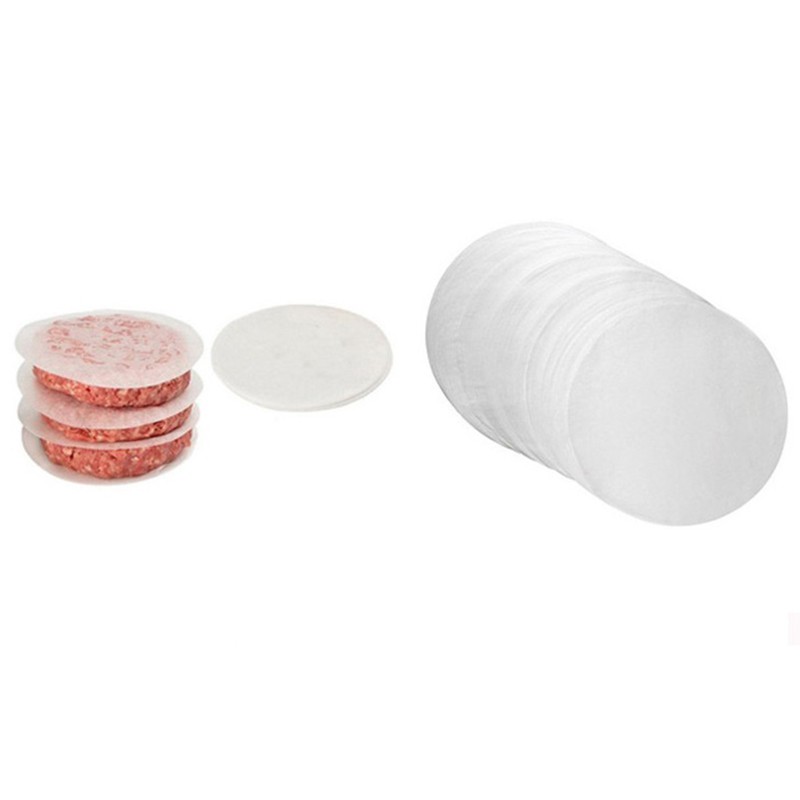 Prep Meal 500Pcs Hamburg Paper Non Stick Baking Oilpaper Burger Bbq Patty Kitchen Cooking - Image 2
