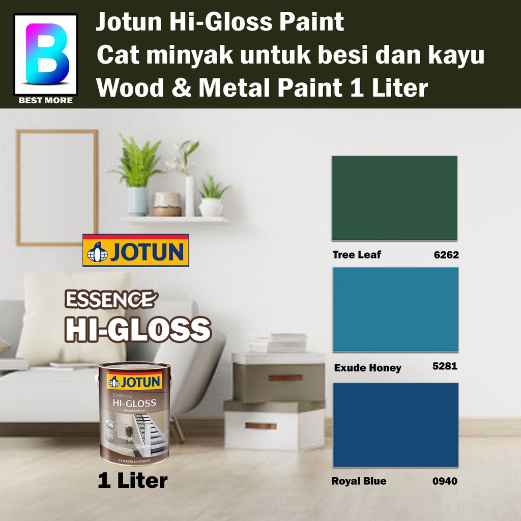 Jotun HiGloss Wood And Metal Paint 1 Liter Tree Leaf 6262 / Exude