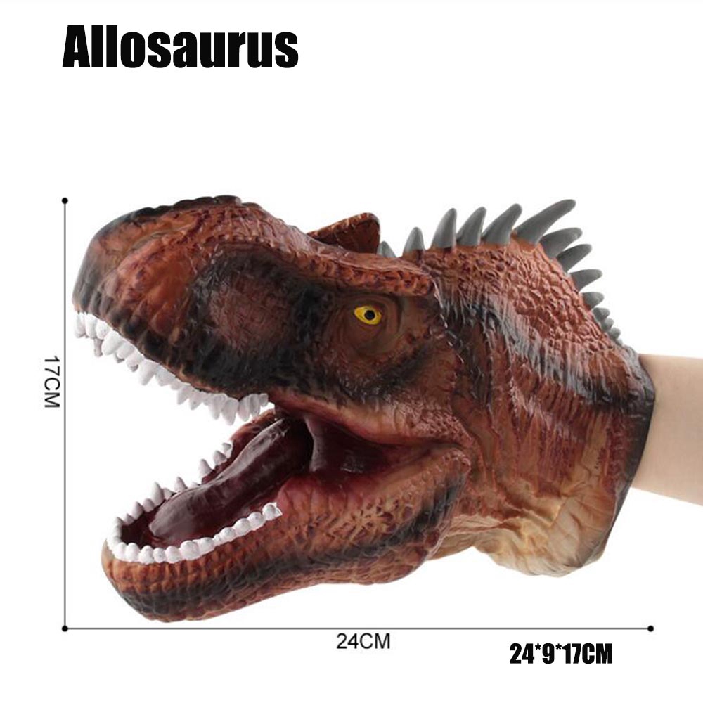 Baryonyx Allosaurus Tyrannosaurus Dinosaur Hand Puppet Realistic Play Model Toy