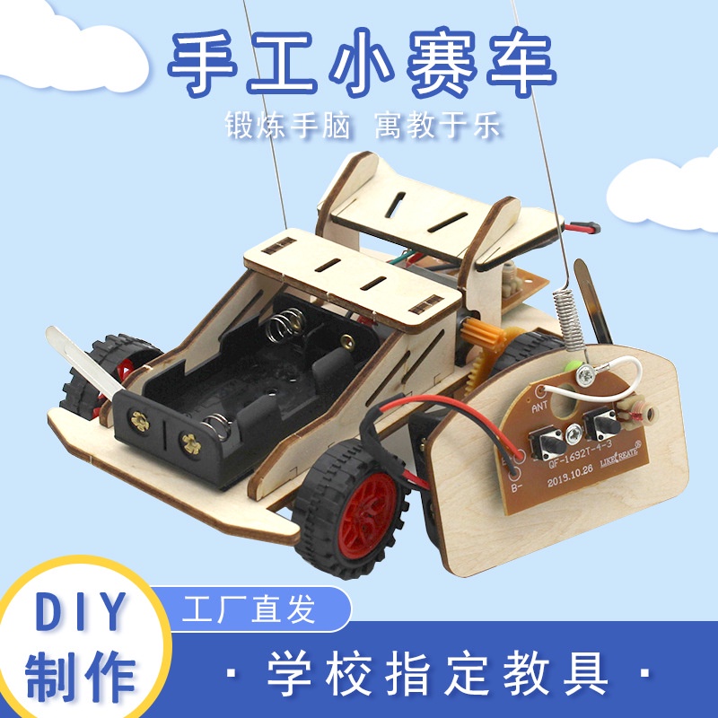 [Stok di M'sia] Remote Control Wooden Racing Matrix Car Model for STEM ...