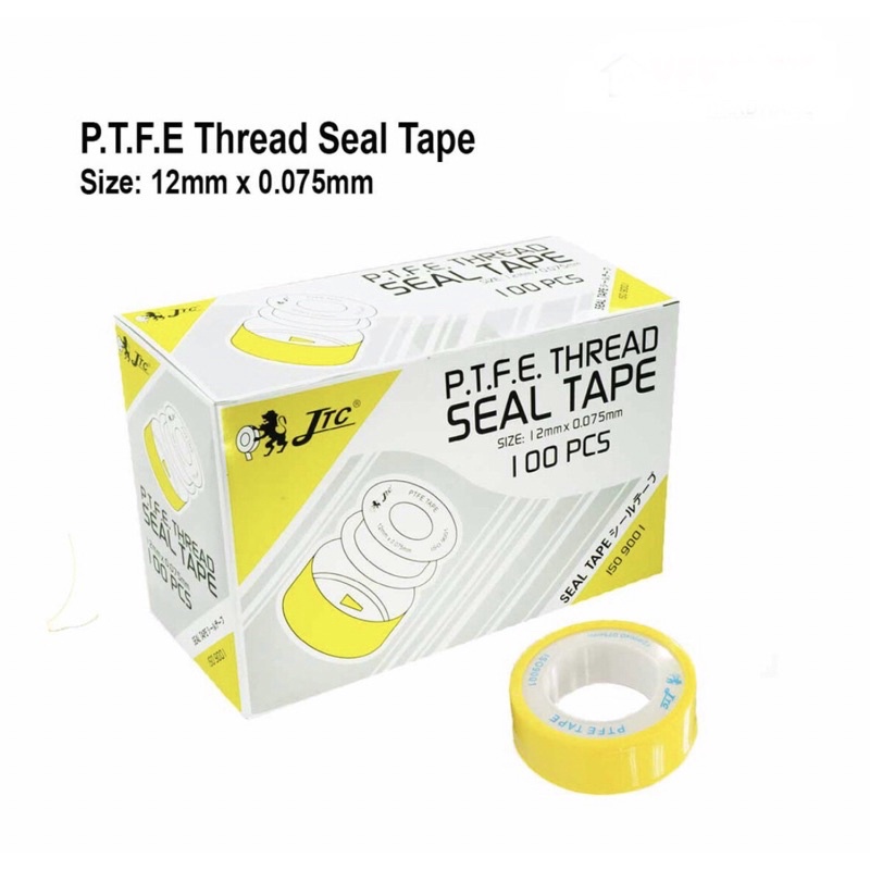 12MMX 0.075MM JTC SEALING TAPE/WHITE TAPE/PTFE THREAD SEAI TAPE ...