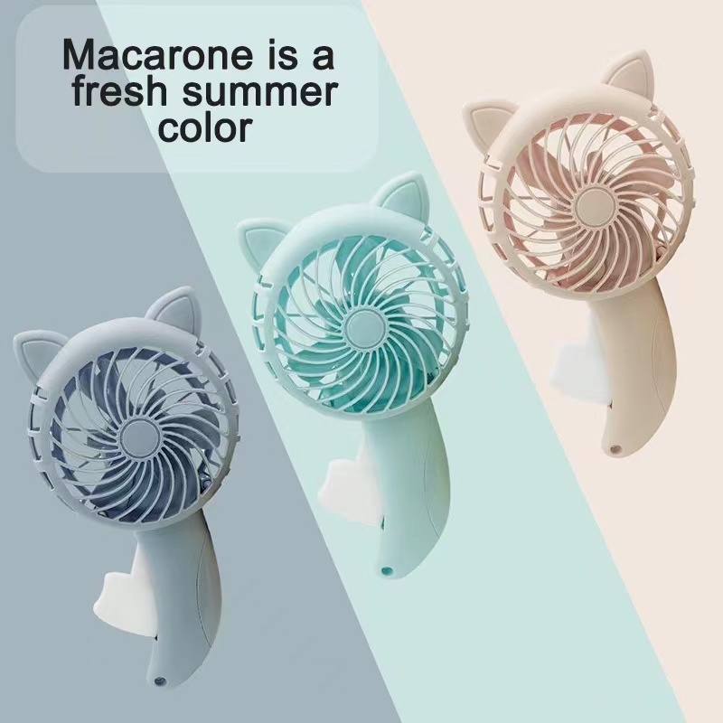 Premium Durable Hand Held Fan Pressure Mini portable without battery Household Color Manual Cartoon Coolin Purpose Ve... - Image 3