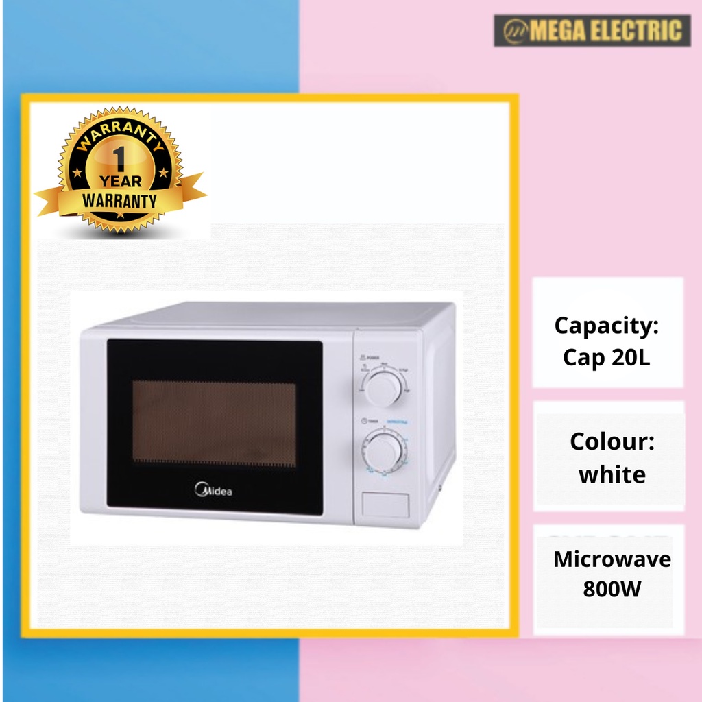 Midea MM720CGE-WH 20L Microwave Oven With Defrost Function | Shopee ...